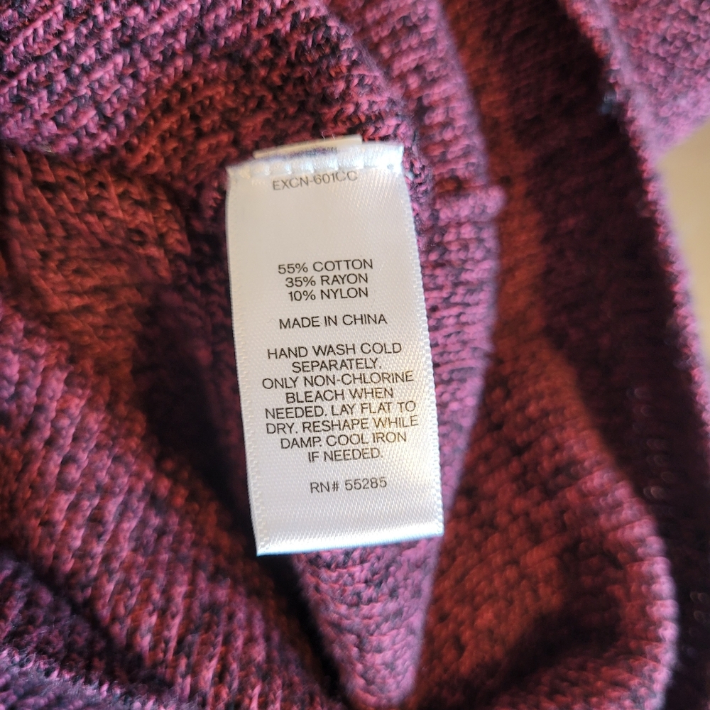 Express women's burgundy sweater dress - Picture 4 of 4